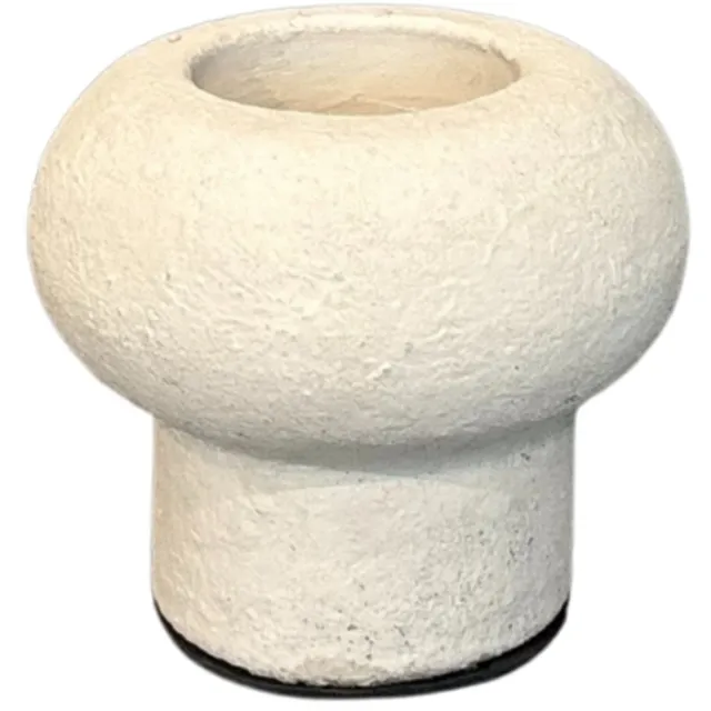 STILL Waxinelichthouder op voet – Theelicht – Rond – 10×10 cm – Beige