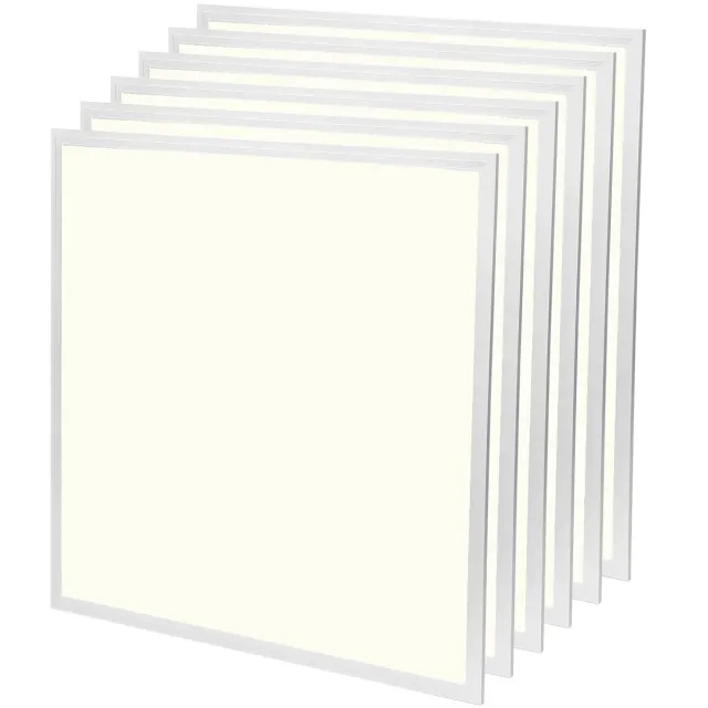 Velvalux LED Paneel 62x62 6 Pack - Velvalux Lumis - LED Paneel Systeemplafond - Natuurlijk Wit 4000K - 36W - Inbouw - Vierkant - Wit - Flikkervrij
