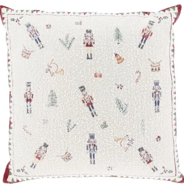 Unique Living Sierkussen Winter - dessin 4 - 45x45cm Multikleur
