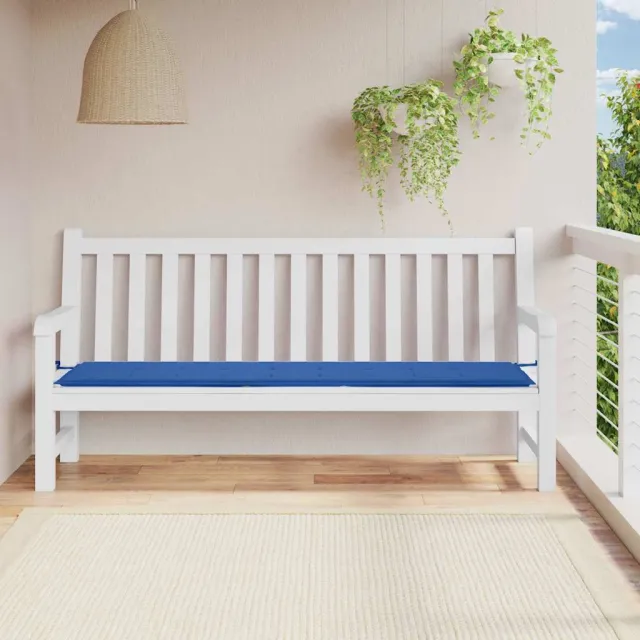 vidaXL Tuinbankkussen 200x50x3 cm oxford stof koningsblauw