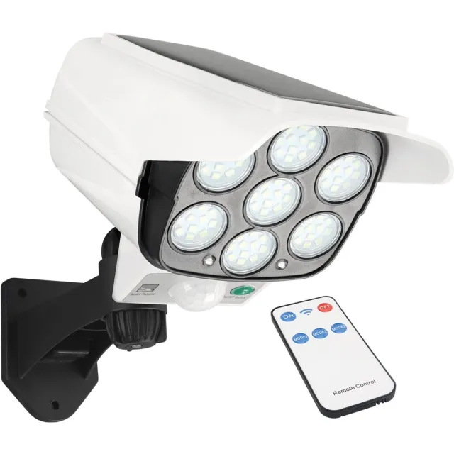 STRÜHM SONO - LED-lamp op zonne-energie, 5W - IP44 - Helder wit - dummycamera, bewegingssensor - Wit