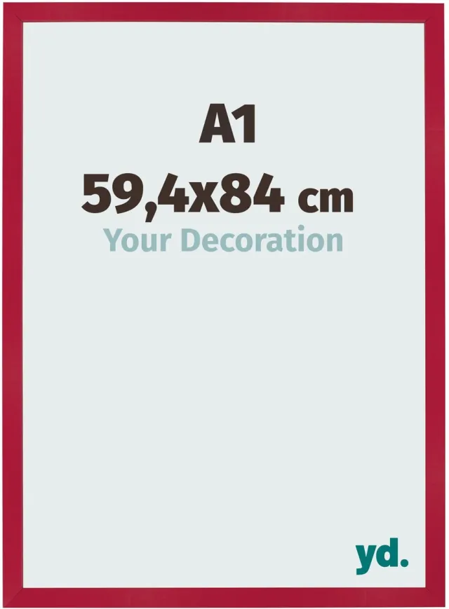yd. Your Decoration - Fotolijst A1 59,4x84 cm - MDF - Rood - Bologna