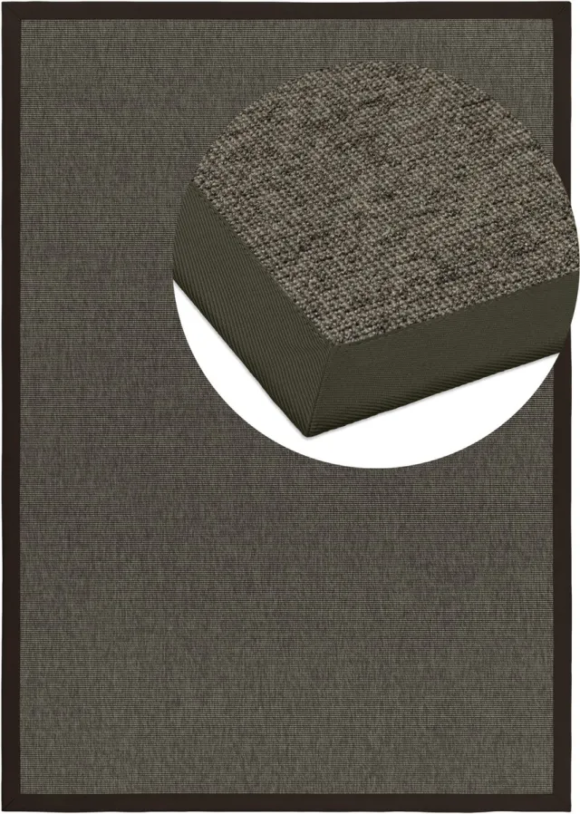 DEKOWE Vloerkleed Naturino Rips S2 anthrazit anthraciet
