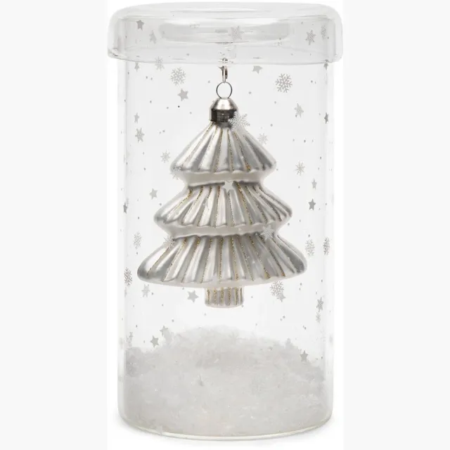 Riviera Maison Sparkling Tree Fillable Hurricane - Transparent - 12.0 x 12.0