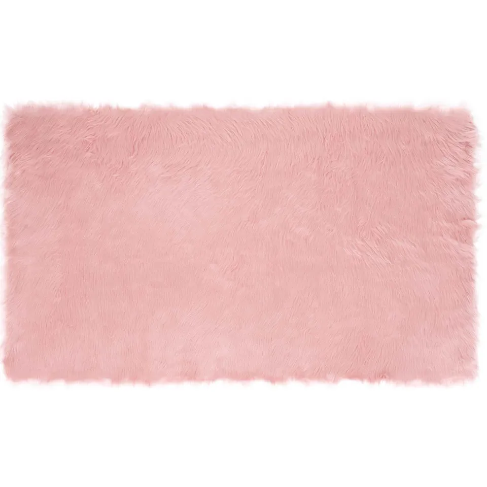 vidaXL Tapijt van imitatie TAFALLA Roze 100 x 200 cm Polyester