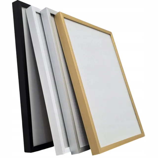 Interio Aluminium Fotolijst 68x92 cm - Zonder Gereedschap - 4 Kleuren Zilver, Goud, Wit, Zwart