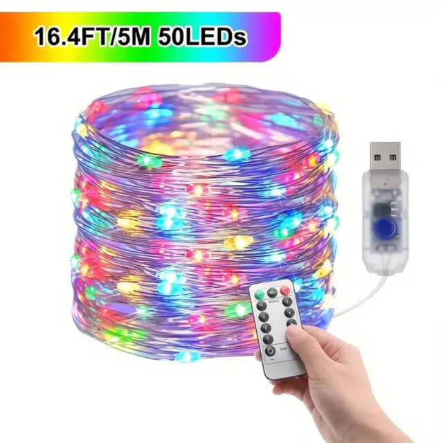 Nivard Lichtslinger - Lichtsnoer Buiten - Binnen - Klimop Slinger - Slinger Met Led Lichtjes - Gemengde Kleuren - 20M
