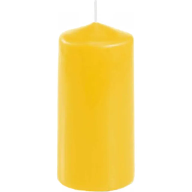 Conpax Candles Stompkaars in het goudgeel - 10 x 5 cm - Home basics sfeer kaarsen - dikke kaarsen