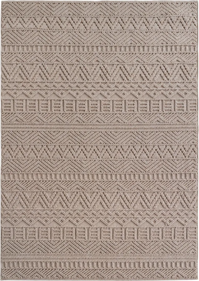 Ayyildiz Helix Boho Vloerkleed Beige 160x230 cm – Effen Laagpolig Tapijt – Modern Bohemian Design voor Woonkamer en Slaapkamer