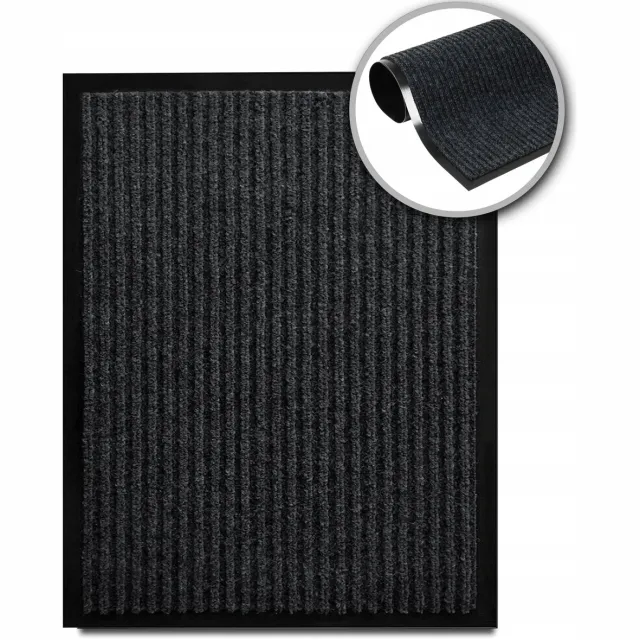 OLSZA Antislip Deurmat 60x80cm - Vuil- en Vochtwerend Zwart
