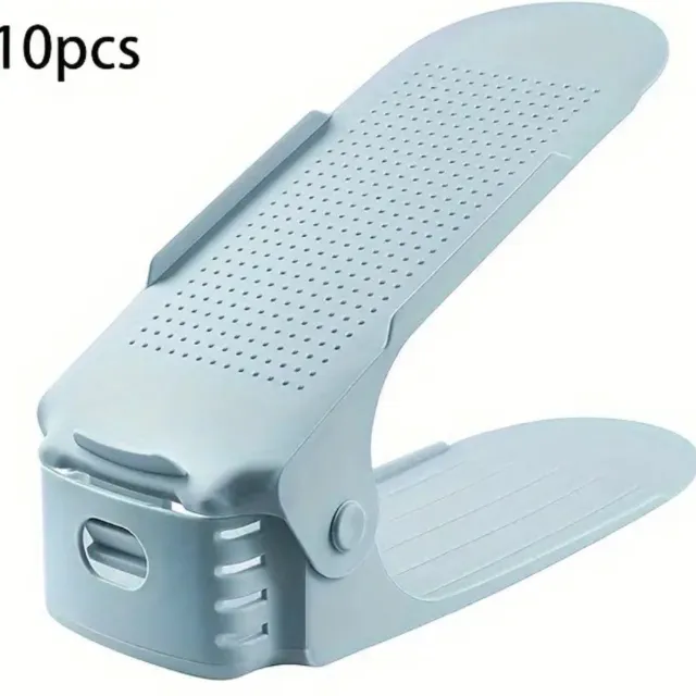 Nivard Schoenenrek - Schoenenbank - Schoenen Opbergsysteem - Organizer - Blauw - 10 Stuks