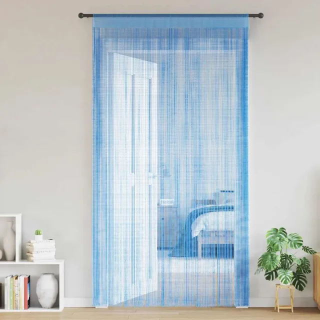 vidaXL Koordgordijnen 2 st 140x250 cm lichtblauw