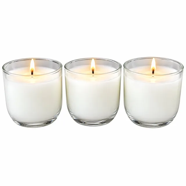 Miko Kaars in glas Cosy Candle set van 3 Beigewit