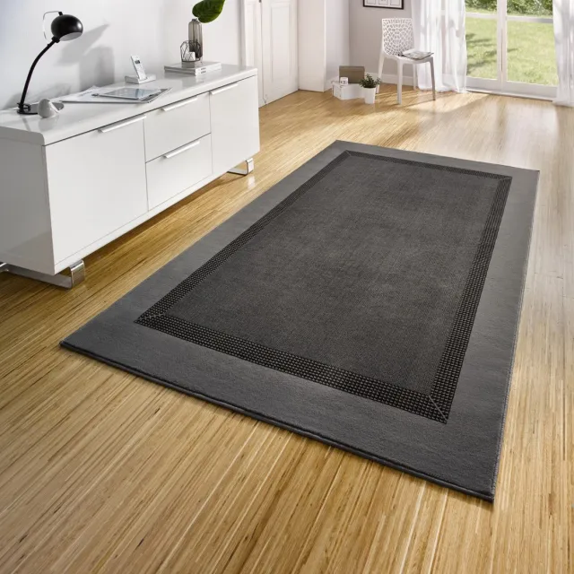 flycarpets Laagpolig vloerkleed - Designer Velours - Grijs 120x170 cm