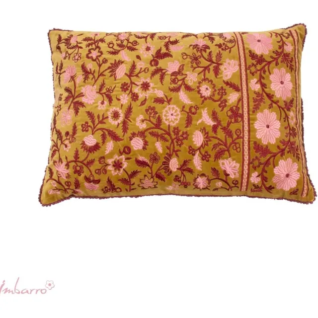 Imbarro Home & Fashion Imbarro - Sierkussen - Soul - Velvet Katoen - 40 x 60 cm Groen