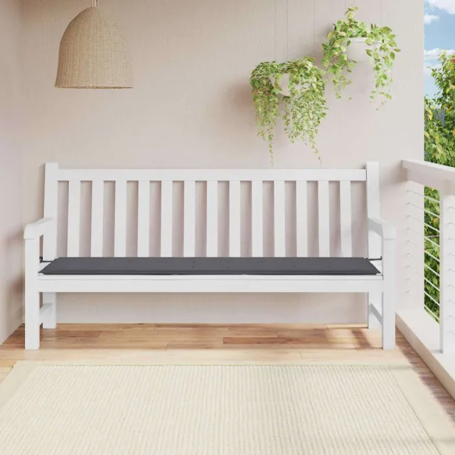 vidaXL Tuinbankkussen 200x50x3 cm oxford stof antracietkleurig Anthraciet