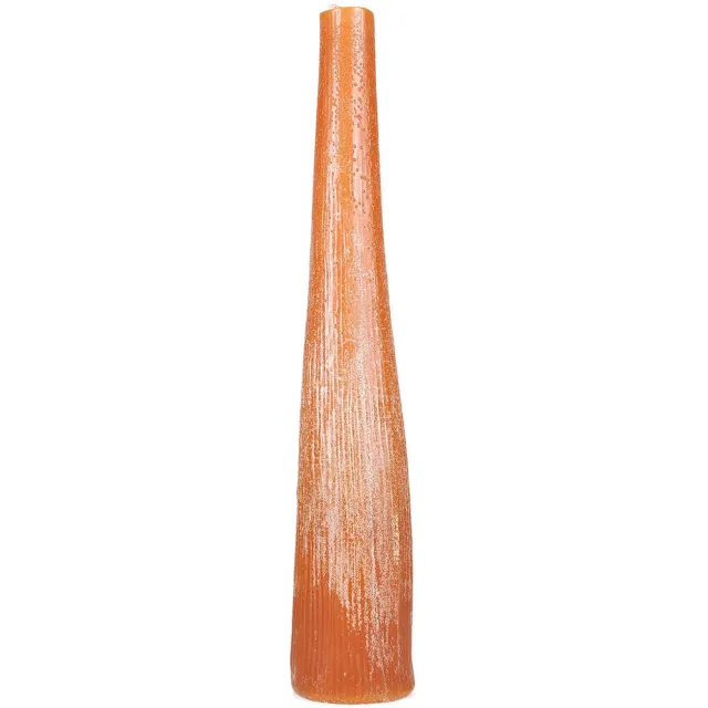 Fameilleur kaars 9xH49,5cm oranje Twig - sfeervolle decoratieve kaars, voor sfeer in woonkamer en tafel, woondecoratie voor modern interieur, mooi als cadeau