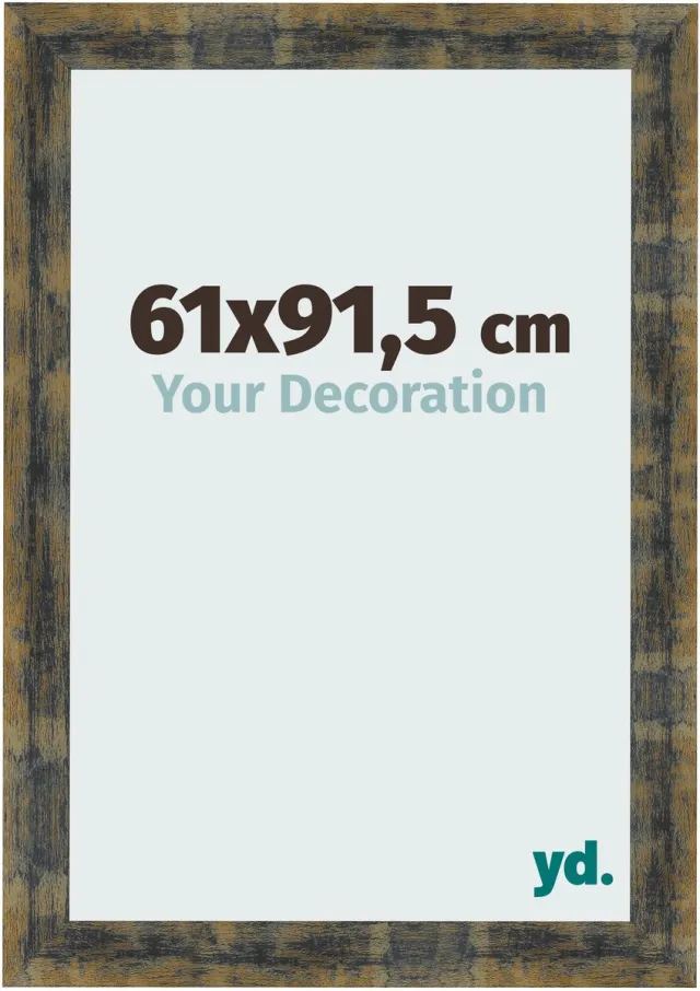 yd. Your Decoration - Fotolijst 61x91,5 cm - MDF - Blauw Goud Gemeleerd - Pisa