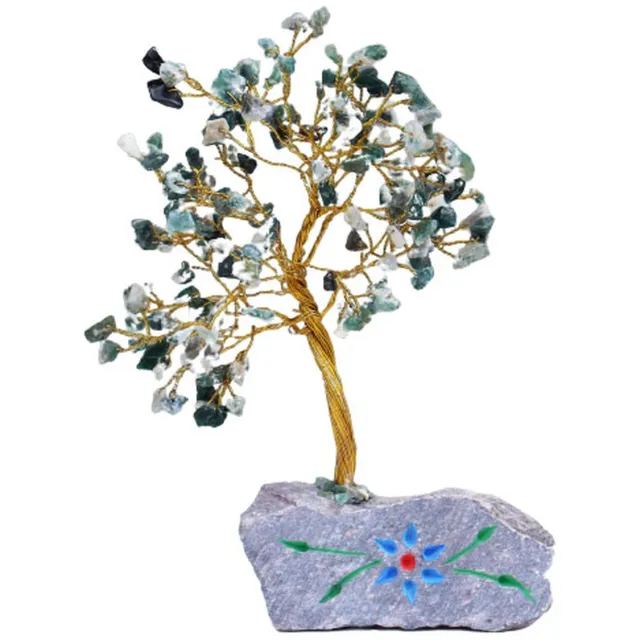 AW Gifts Mosagaat Edelsteenboom - 160 Stenen Groen