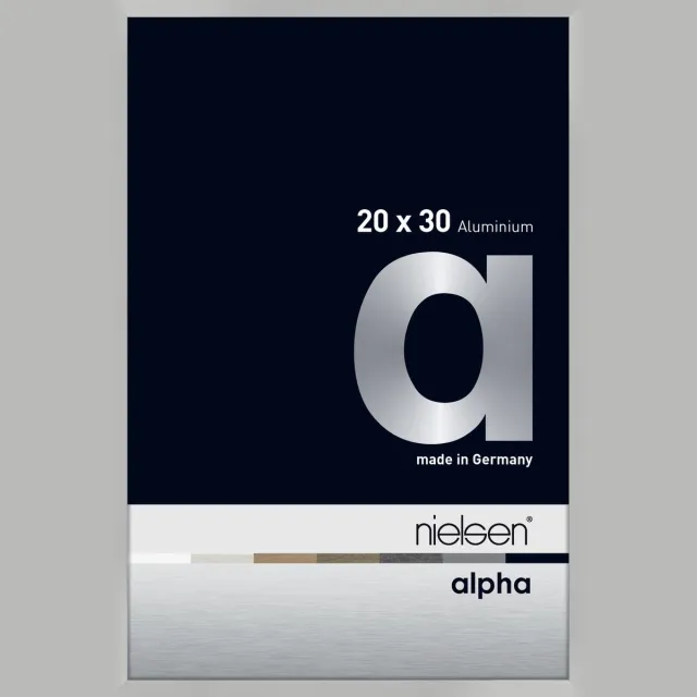 Nielsen Alpha Aluminium Fotolijst Frosted Silver 20x30cm Aluminium-zilver