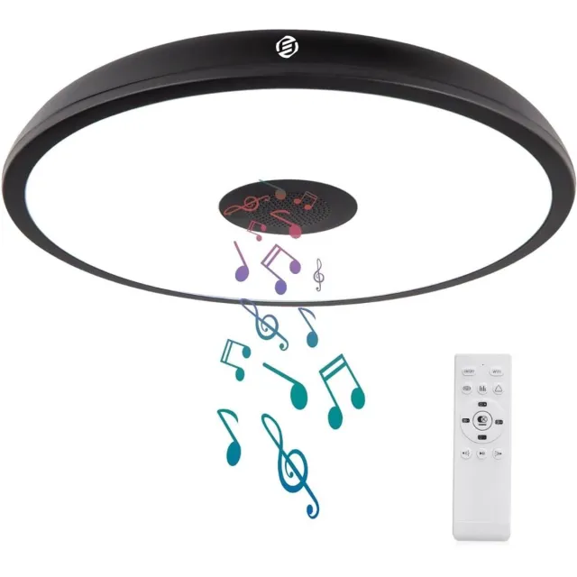 Equivera Badkamerlamp - Plafoniere Badkamer - Badkamer Lamp Plafond Zwart