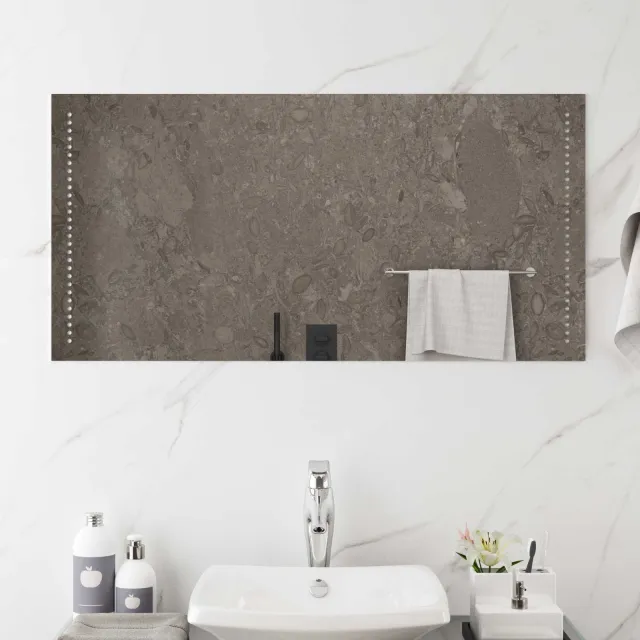 vidaXL LED Badkamer Spiegel Doorzichtig 100 x 50 cm gehard glas Transparent