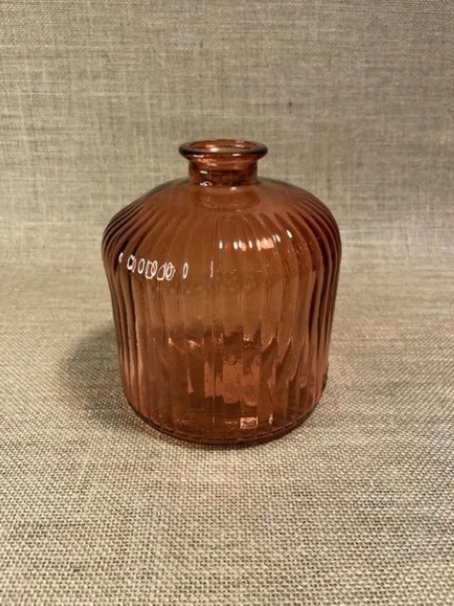 H.D. Vaas, gerecycled glas, pink rood/roze