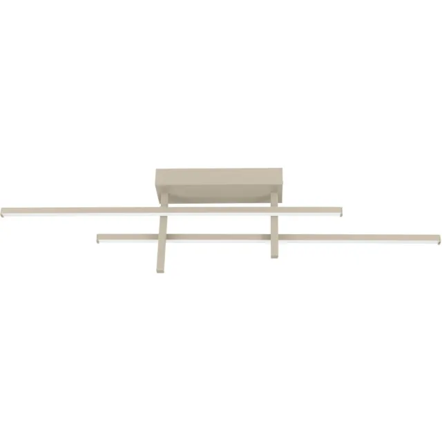 EGLO Trepiliano Plafondlamp - LED - 110 cm - Zandkleur/Beige/Wit