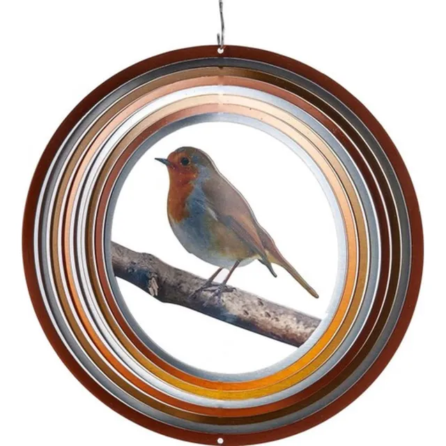 Spin Art/Cooking Vinyl Windspinner, Spin Art, Robin, 12ROB108 Multicolor