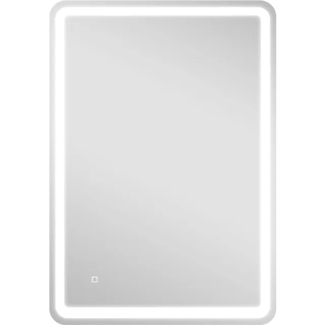 Wishdor Badkamerspiegel met LED-verlichting - Dimbaar met 3 lichtkleuren - Touchbediening en anti-condens - Geheugenfunctie - Horizontaal of verticaal als wandspiegel - Zilver - 70 x 4 x 100 cm