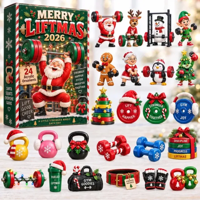 Sanorum 2026 Nieuwste 24-Daagse Aftelkalender Hangers - Acryl Charms met Handgemaakte Uitstraling - Dagelijkse Verrassing & Feestelijke Sfeer - Perfect Cadeau Zoals in de figuur wordt getoond