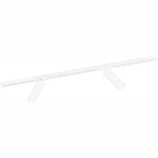 LEDVION LED Railverlichting 1M + 2 Railspots (Wit - Dimbaar - GU10 Fitting) - 1-Fase