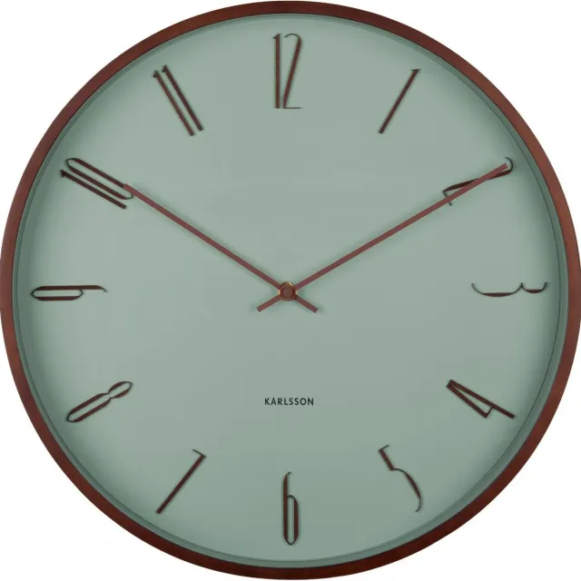Karlsson Wandklok Scandia - Groen - Ø40cm - Wandklok Scandinavisch
