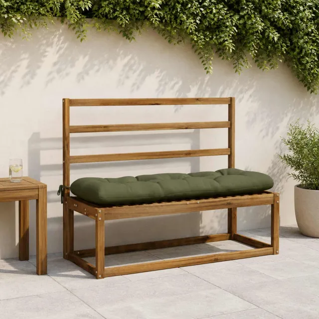 vidaXL Bankkussen VIANEN 100% Polyester Olijfgroen 120 x 40 x 12 cm