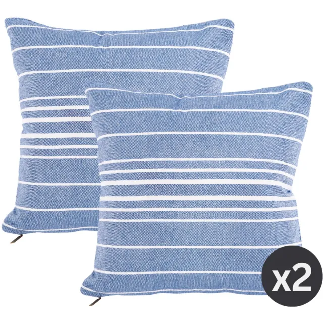 Tiseco Sierkussen (gevuld) SOLENE - 45x45 cm, blauw BLUE