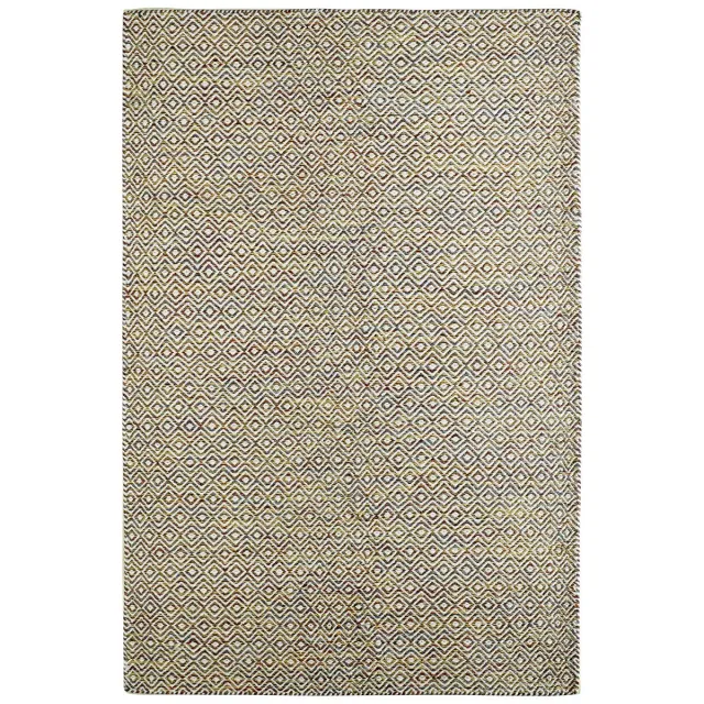 Padiro stijlvol laagpolig vloerkleed 120 x 170 cm - lichtgroen - modern effen ontwerp - voor vloerverwarming - van wol