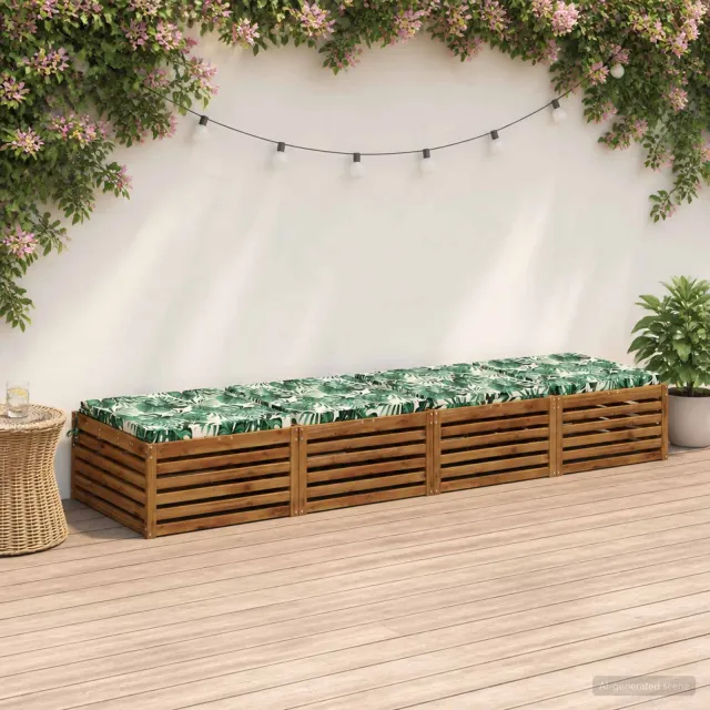 vidaXL Zitkussens SOEST 4 st 100% Polyester Bladpatroon 80 x 80 x 5 cm Groen