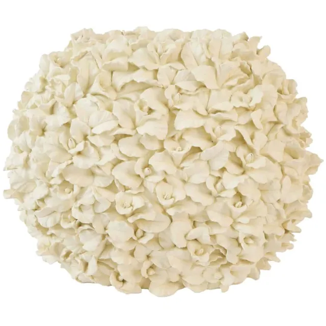 Light & Living Vaas Velina - Crème - 46x22x36.5cm - Kunststof - Japandi - Bloemenvaas - Woondecoratie - Decoratieve vaas voor woonkamer of slaapkamer Wit