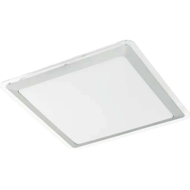 EGLO Competa 1 - Wand/Plafondlamp - 1 Lichts - Wit, Zilver, Helder