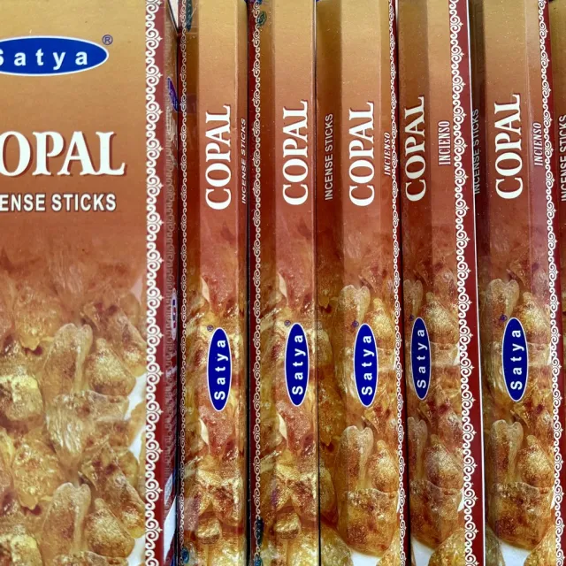 Satya wierook Copal 20 incense sticks x 6 packets Amber