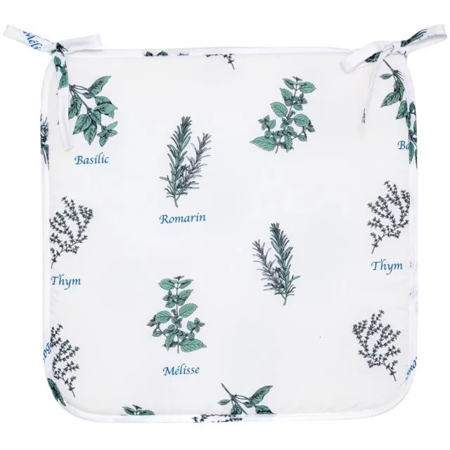 Atmosphera Créateur d'intérieur® Stoelkussen met print GARRIGUE Blanc
