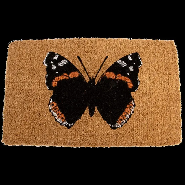 Esschert Design Deurmat Vlinderprint Kokosvezel Bruin