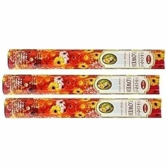 HEM 3x Wierook stokjes Percious Flowers 60 stuks Multi