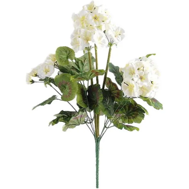 Buitengewoon Boet Kunstbloem geranium 45 cm, wit Buitengewoon de Boet