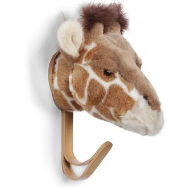 Wild&Soft Wild & Soft Houten dierenkapstok - Giraf Bruin