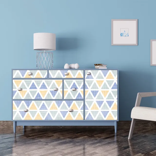Ambiance Sticker Scandinavische meubelsticker Aslaug 40 x 60 cm Multi color