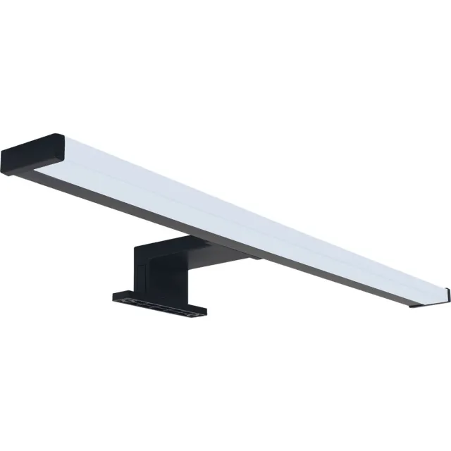 STRÜHM NERON LED Spiegelverlichting - Badkamer Lamp - Schilderijverlichting - Rechthoek 6W - 530 Lumen - 4000K Daglicht wit - Zwart - Kunststof - 400 mm - IP44