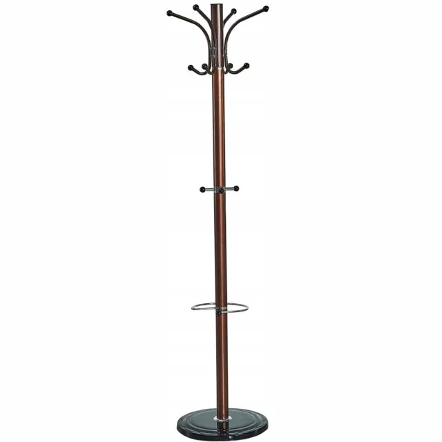 Furnitex C-1801 - Staande kapstok - Bruin - Parapluring Bruin;Chroom