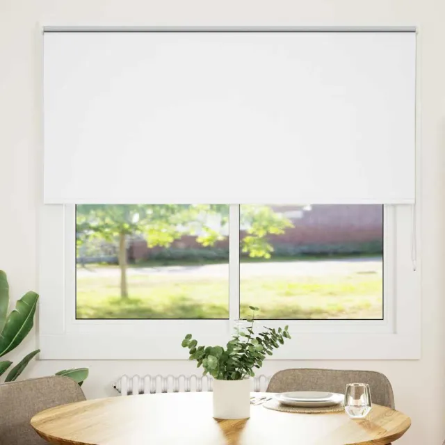 vidaXL Rolgordijn verduisterend 150x150 cm stofbreedte 146,6 cm wit