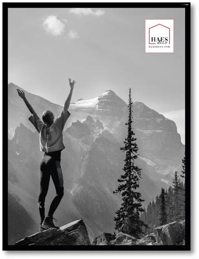 HAES deco Kunststof fotolijst 30x40 zwart Easy Frame - EF5B